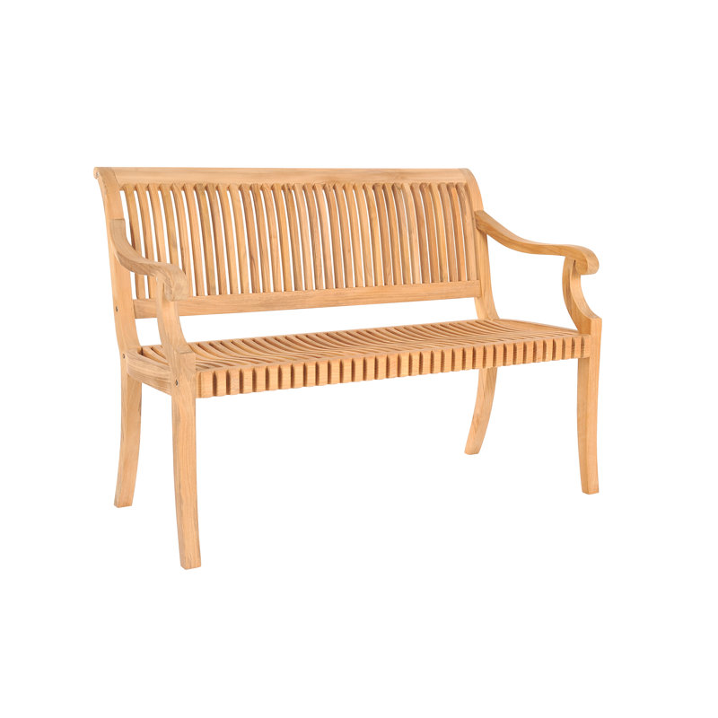 Palm Teak Garden Bench