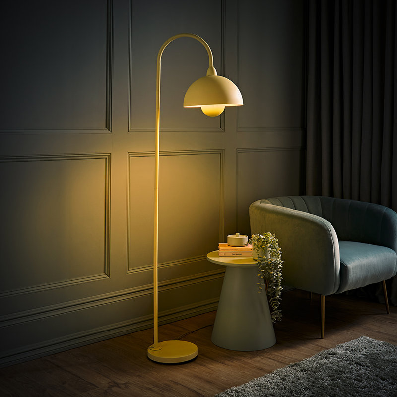 Stoiko Arched Floor Lamp, Yellow, No, 160