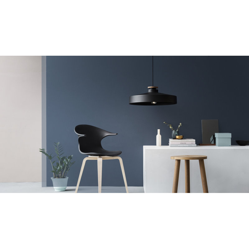 Pendant Street L Flat Black, Black/Nature