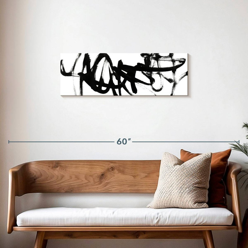 Sur toile, H 36 po x l 12 po x P 1,25 po
