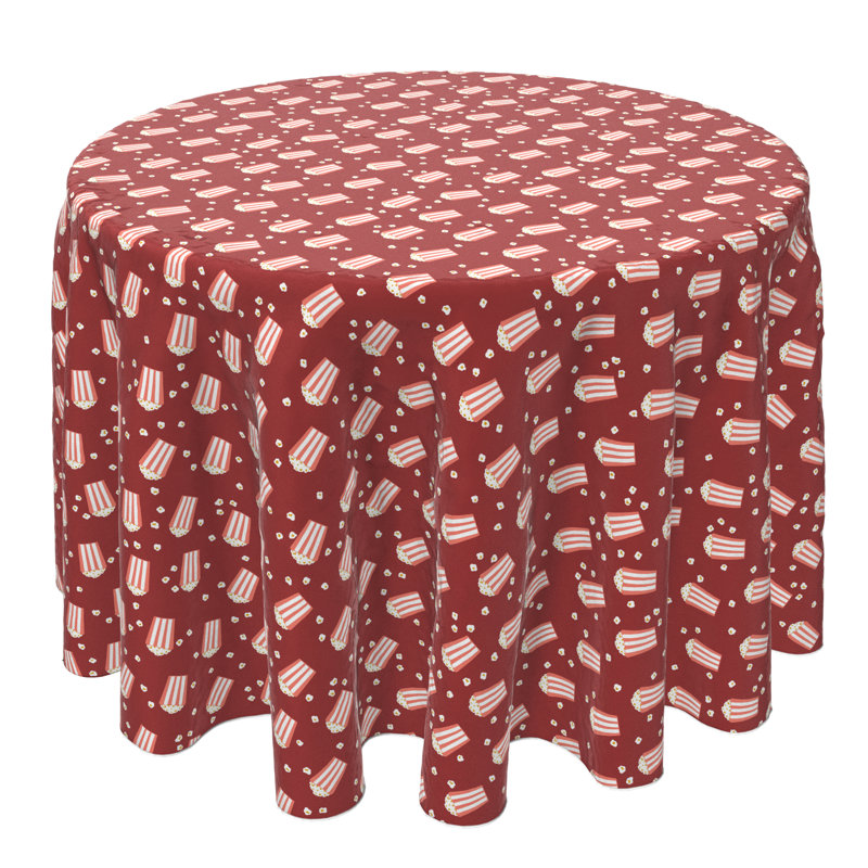 Round Cotton Twill Tablecloth