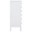 Commode 8 tiroirs Coden - blanc