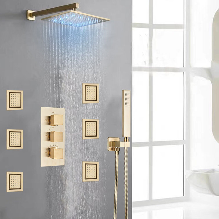 Thermostatic All-In-One Kit with Rough in-Valve