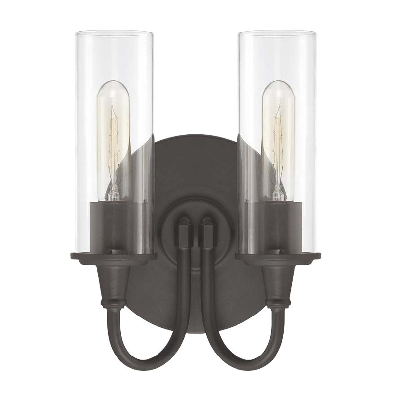 Éclairage pour meuble-lavabo 2 lumières Estelle, Espresso