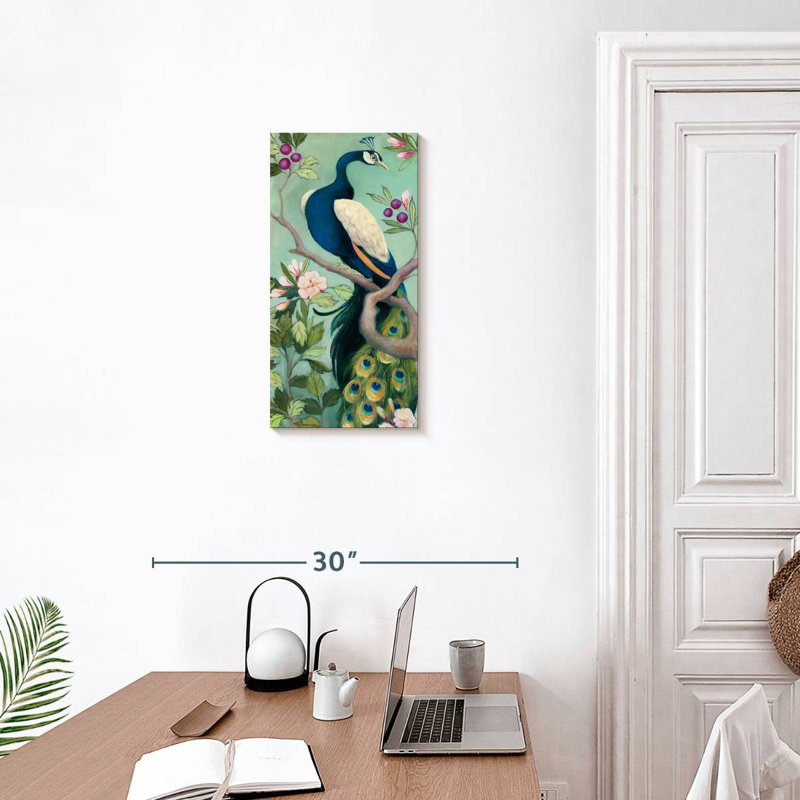 Brampt Pretty Peacock I, 24" H x 12" W