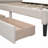 Upholstered Platform Bed With 2 Drawers-1210251145