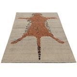 Burano Hand Knotted Wool Animal Print Area Rug