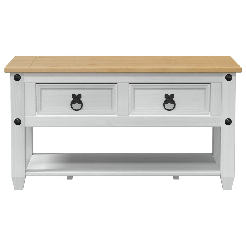 Solid Wood Coffee Table with Storage, 45cm. H x 85cm. L x 50cm. W
