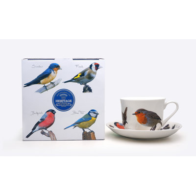 Bone China Cappuccino Cup and Saucer