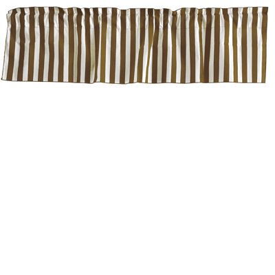 Cantonnière sur mesure en mélange de coton rayé Raice