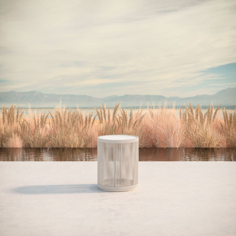 Malta Side Table - Dekton Top, Birch, Helena