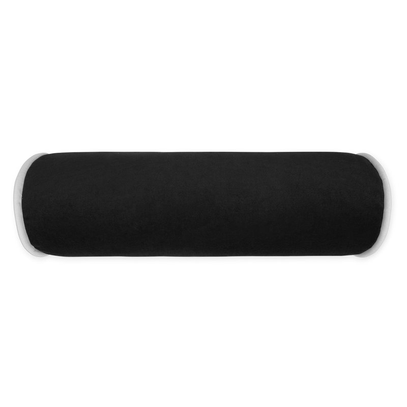 Posh Roll Bolster Pillow Cover & Insert, Black