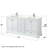 Deborah 72'' Double Bathroom Vanity with Quartz Top