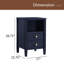 Table de chevet avec rangement à 2 tiroirs Winston-1997044358