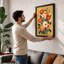 Cheerful Flowers Arranged Botanical - Framed Print-1902298636-1902298673