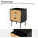 Alexandera 25.2'' H Modern Nightstand with Two Drawers