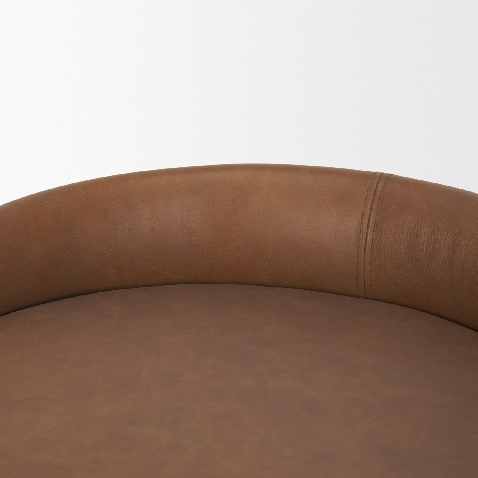 Bradley Genuine Leather Bar & Counter Stool, Counter Stool (24.75" Seat Height), Cognac