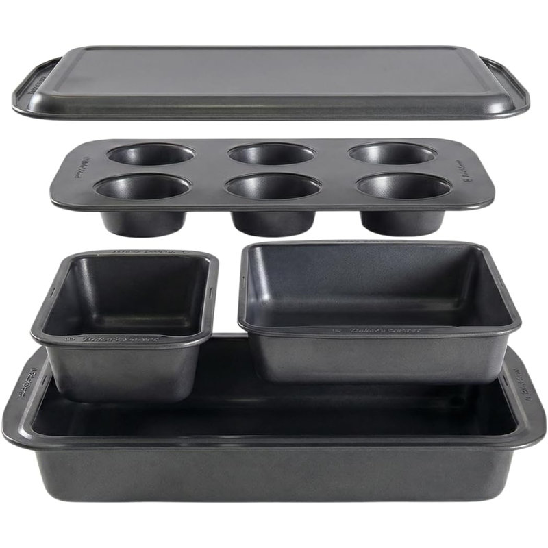 KITCHENEUR 5 Piece Non-Stick Aluminium Bakeware Set