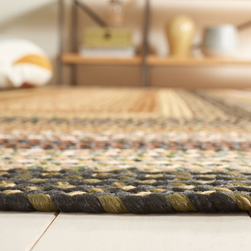 Georgina Hand Woven Performance Machine Washable Geometric Indoor/Outdoor Area Rug, Rectangle 2' x 3', Brown/Green
