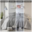 Ensembles de literie simple confortable gris, matériau en polyester, style moderne