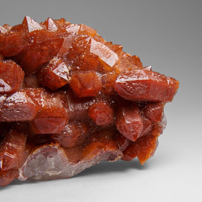 Red Quartz Hematite Crystal Cluster From Morocco (1.5 Lbs)