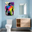 Abstrait, joueur de football coloré, impression d'art graffiti-1895981859