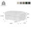 40.15cm Wide Rectangle Solid Colour Footstool Ottoman-33331688