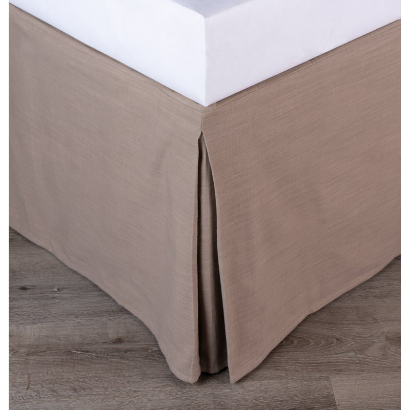 Tailored Bed Skirt, Brown, Twin