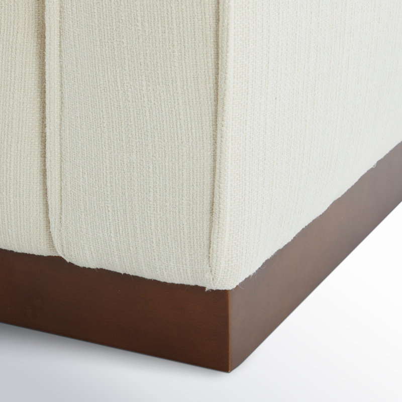 Fauteuil rembourré de 41 po de largeur Bobbi, Coton tissé Flannigan Performance