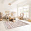 Tapis ivoire / cuivre Abdul-Rahim Aztec-1667088861