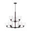 Lustre à neuf lumières Canfield de Génération Lighting -1900772341-1900772343