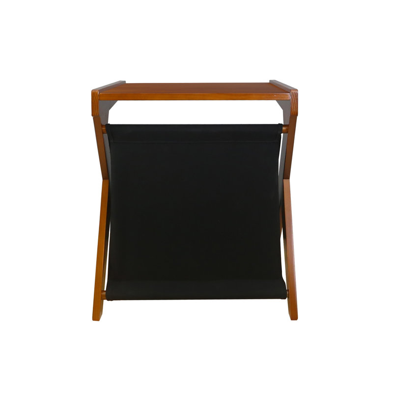 Aadrith Solid Wood End Table, Medium Yellow Wood
