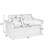 Loveseats Sofa Bed With Pull-Out Bed,Adjsutable Back-1391634565