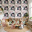 Murale moderne chats et fleurs amovibles-481336680