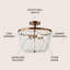 Tatianna Semi Flush Mount
