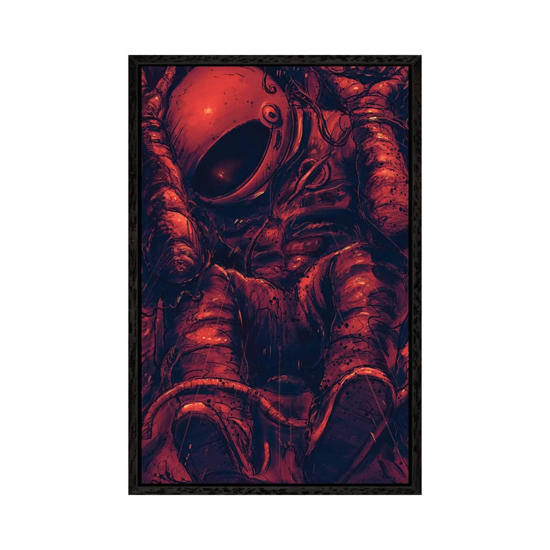 Trapped 1 Piece Wall Art on Canvas, 101.6cm H x 66.04cm W x 3.81cm D, Black Framed