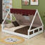 Lit-tente en bois avec tissu pour enfants Keyshia-249578291