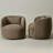 Jaydin 34" W Upholstered Swivel Barrel Chair-495801025