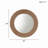 Jute Rope Round Wall Mirror 26"