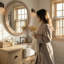 Miroir mural rond en bois massif-1058976921-1059981930