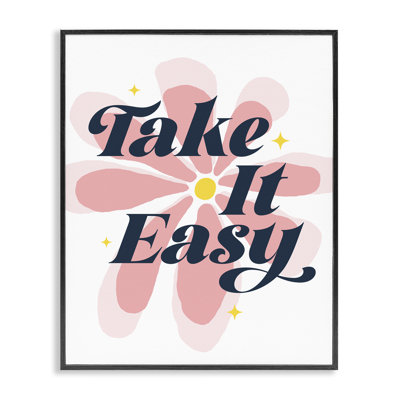 «Stupell Industries Groovy Take It Easy», estampe numérique par Ahmad Mêmeh Hussein