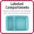 Damaiya Food Storage - Set of 10 Containers and 10 Lids