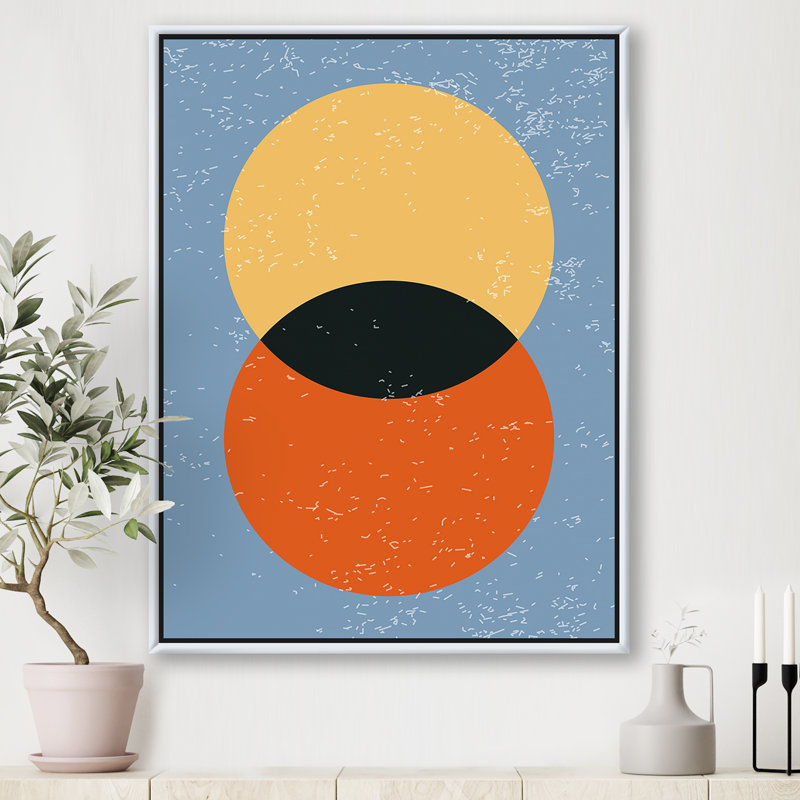 «Minimal Geometric Compostions», impression sur toile, H 32 po x l 24 po x P 1 po, Toile encadrée d'or