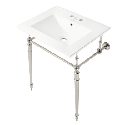 Lavabo de salle de bain console Edwardian