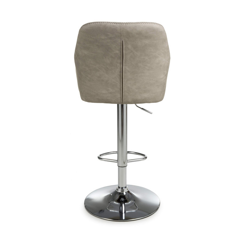 Clabo Swivel Upholstered Adjustable Height Counter Stool, Mink