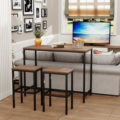 Reitz Wood and Metal 3-Piece Dining Set