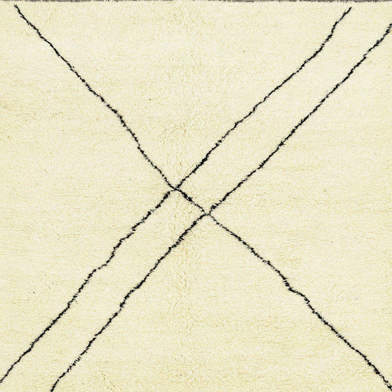 Tapis abstrait moderne 2937, Carré 6 pi