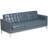 Amjed Contemporary Button Tufted LeatherSoft Sofa w/ Steel Frame-921750830