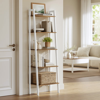 Jabari 67.9" H Metal Ladder Bookcase
