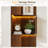 69" 5-Tier Corner Bookcase With LED Lights, L-shaped Display Shelves with Baffles, Freestanding Bookshelf for Living Room & Office-171630592